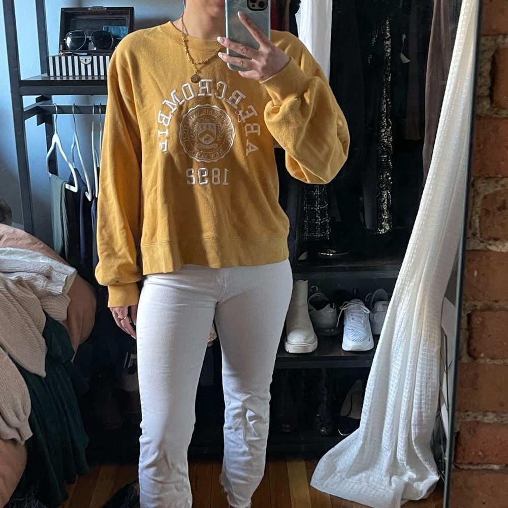 Yellow Crew Neck from Abercrombie